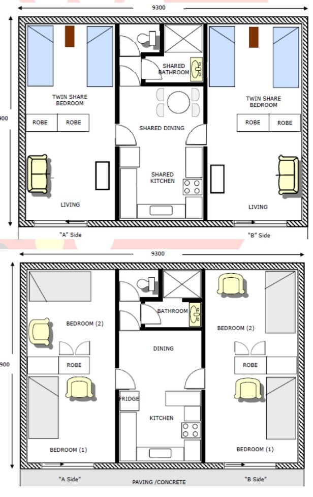 the famous "Share Share" staff housing