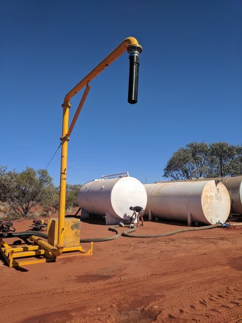 bore water for road works...and cyclists