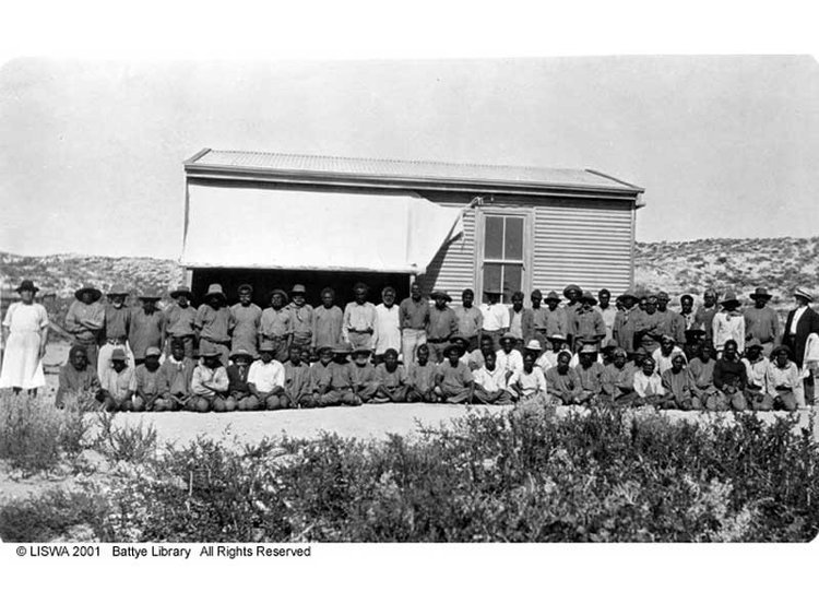 Image of a camp on Bernier Island