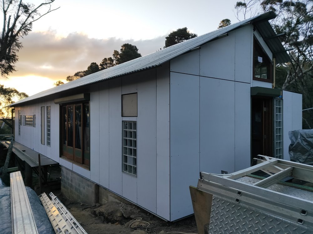  Cladding finish (on the bad side) and the glorious arvo sun! 