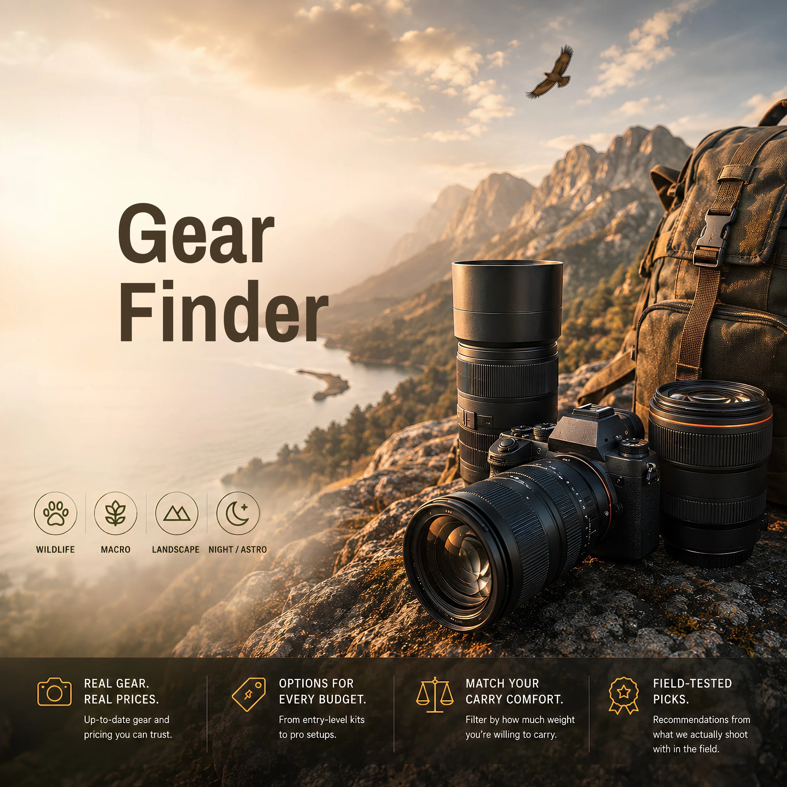 Photography Gear finder