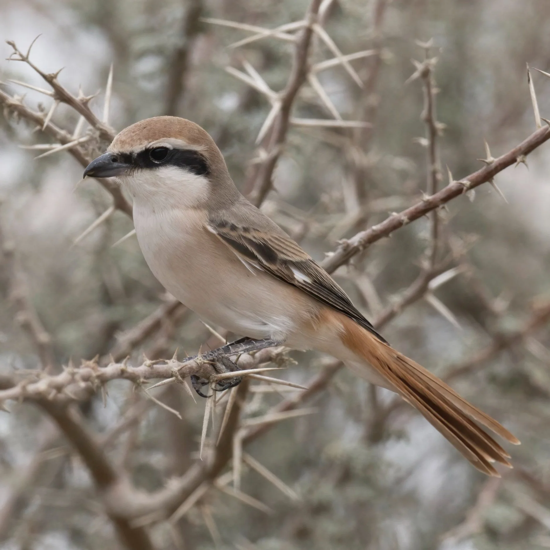 Red-tailed Shrike \ Lanius phoenicuroides