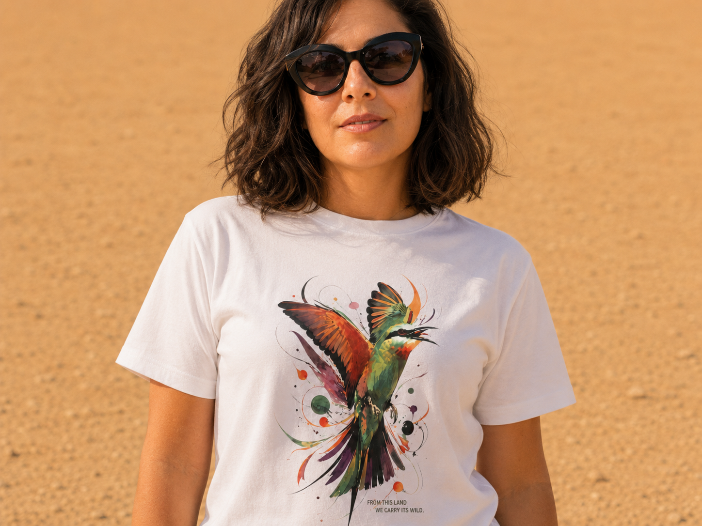 T-Shirt - UAE  - Blue-cheeked Bee-eater