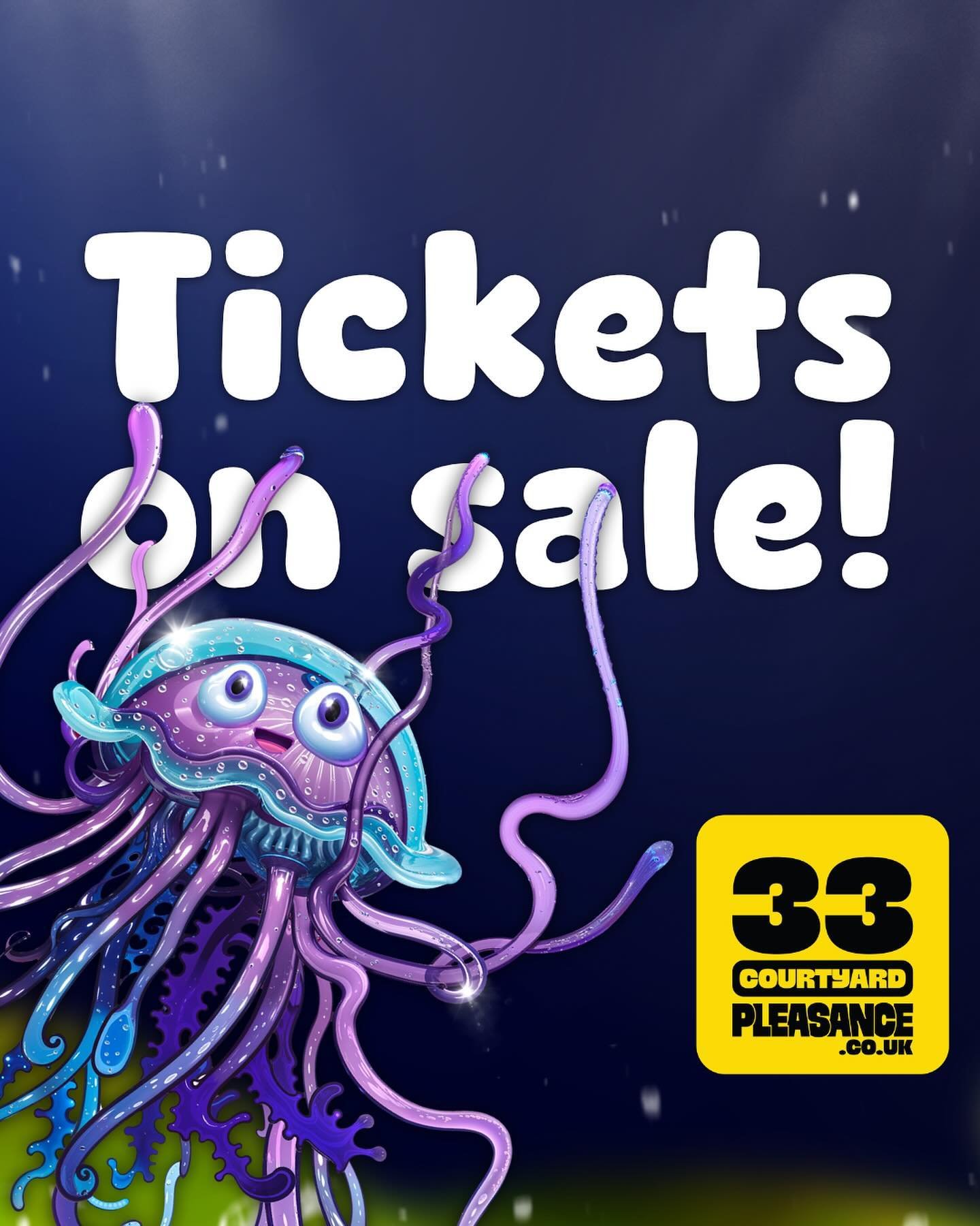 What&rsquo;s all the comm-ocean about over on @jellyfishmusical ?

Ohh! Tickets are now on sale for How a Jellyfish Saved the World at Edinburgh Festival Fringe! 🪼🏴󠁧󠁢󠁳󠁣󠁴󠁿

Grab yours early and make everyone jelly-ous!

Tickets - link in bio ?