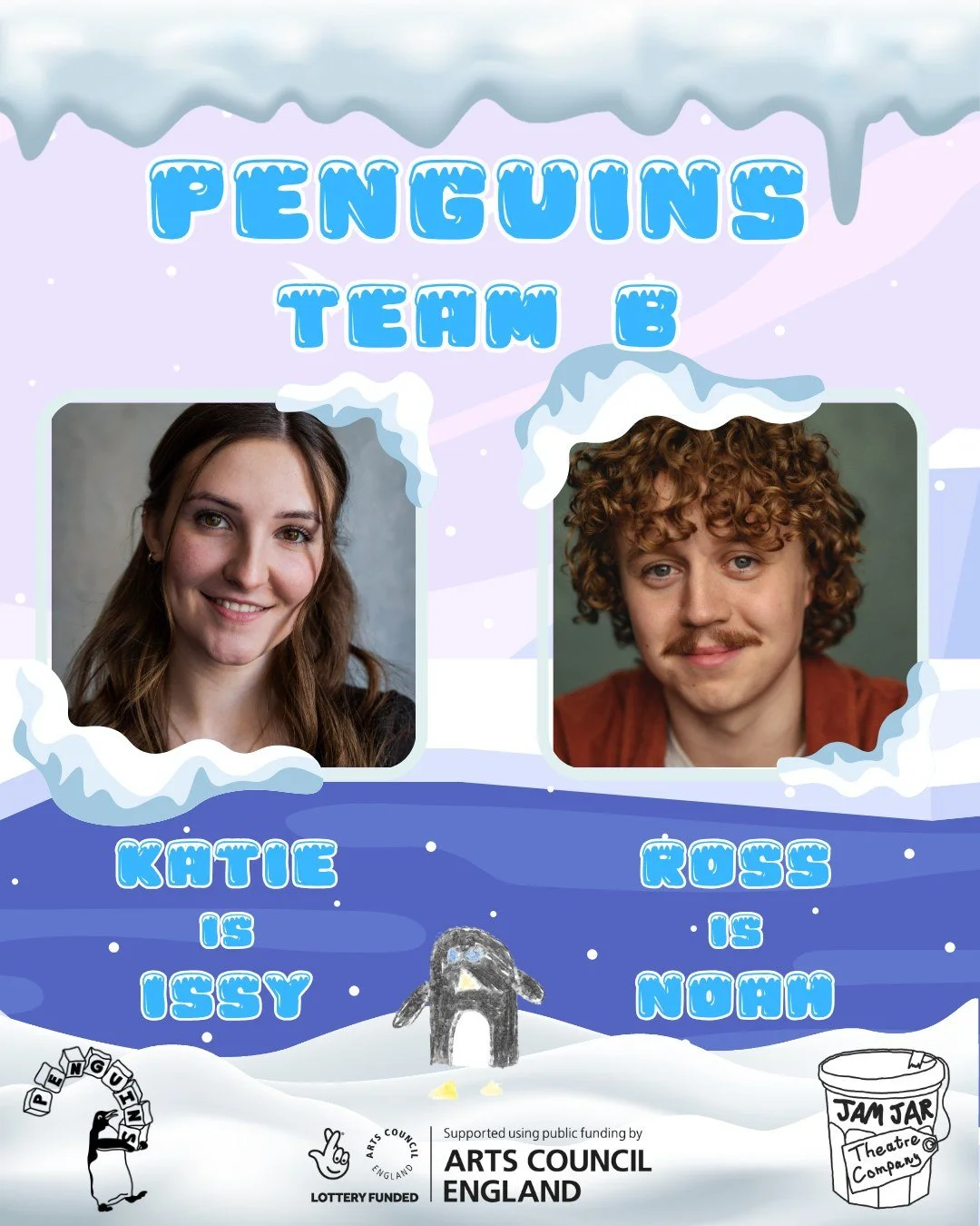 🐧 Last but definitely not least&hellip; say hello to Team B! ❄️

We&rsquo;re so excited to introduce the wonderful Kaite and Ross, who&rsquo;ll be bringing our sibling duo Issy and Noah to life as Team B on the Penguins tour! 💙

This fantastic pair