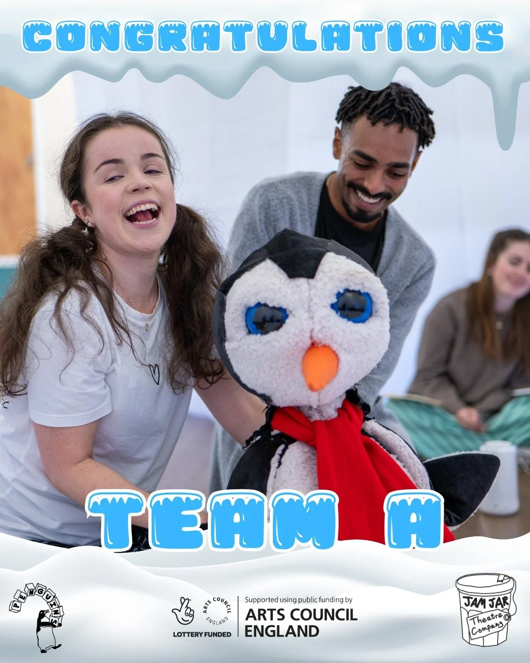 🐧❄️ Team A Antarctic Explorers&hellip; Tour Complete! ❄️🐧

A huge congratulations to Team A &mdash; Hannah, Tyler and Emma &mdash; who have just completed their Penguins tour after four brilliant weeks on the road! 💙

In that time they shared 37 s