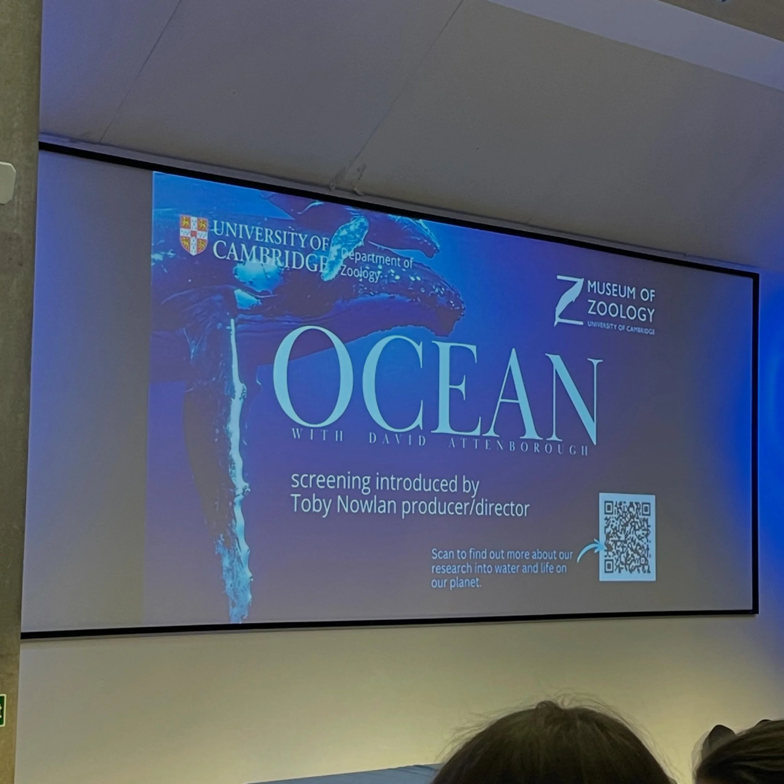 Ocean with David Attenborough 🌊🎥 

Yesterday, we attended a special screening of &lsquo;Ocean&rsquo; at the David Attenborough Building in Cambridge, next door to the Museum of Zoology. It was eye-opening and statistically eye-watering at times, bu