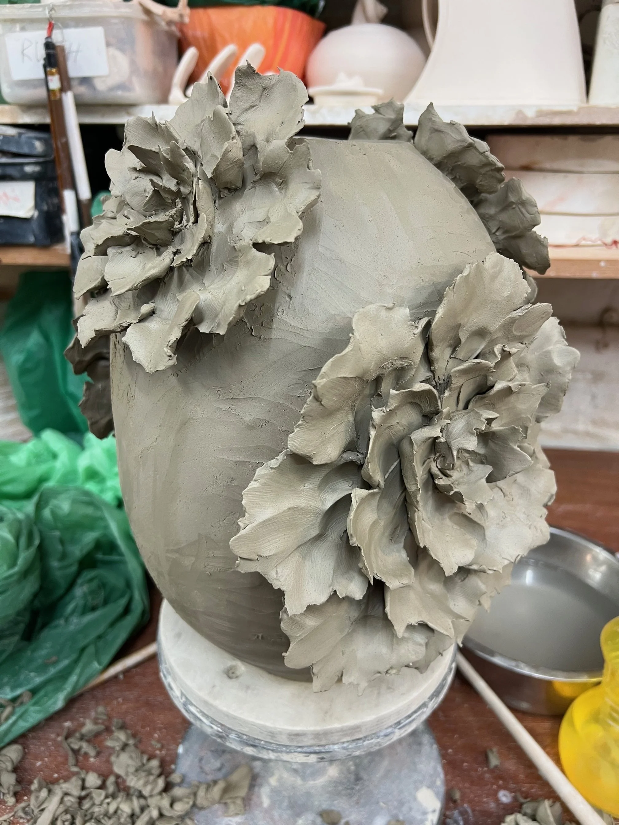 flower vase in progress