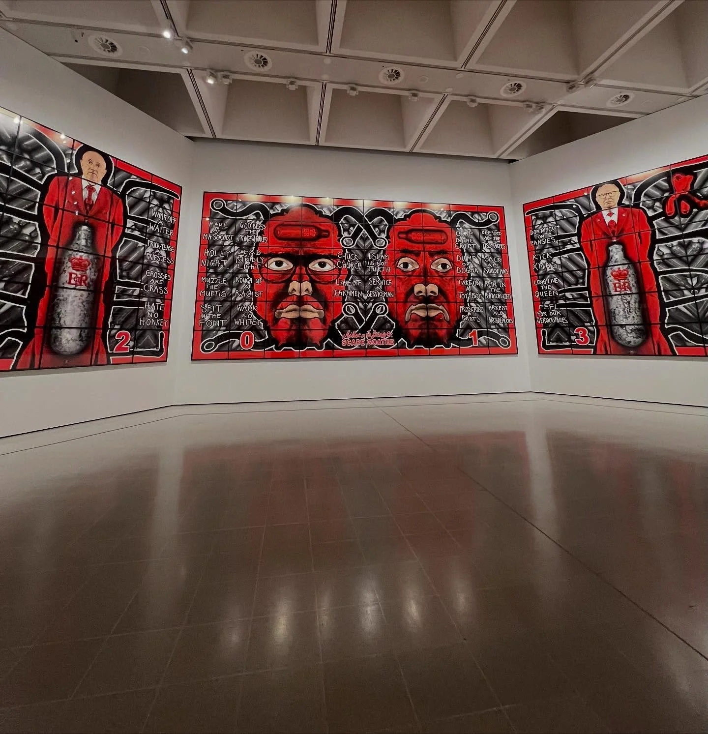 Monumental scales of 
@gilbertandgeorgecentre at @hayward.gallery 
Bold. Eccentric. Fabulous 

#art #gilbertandgeorge