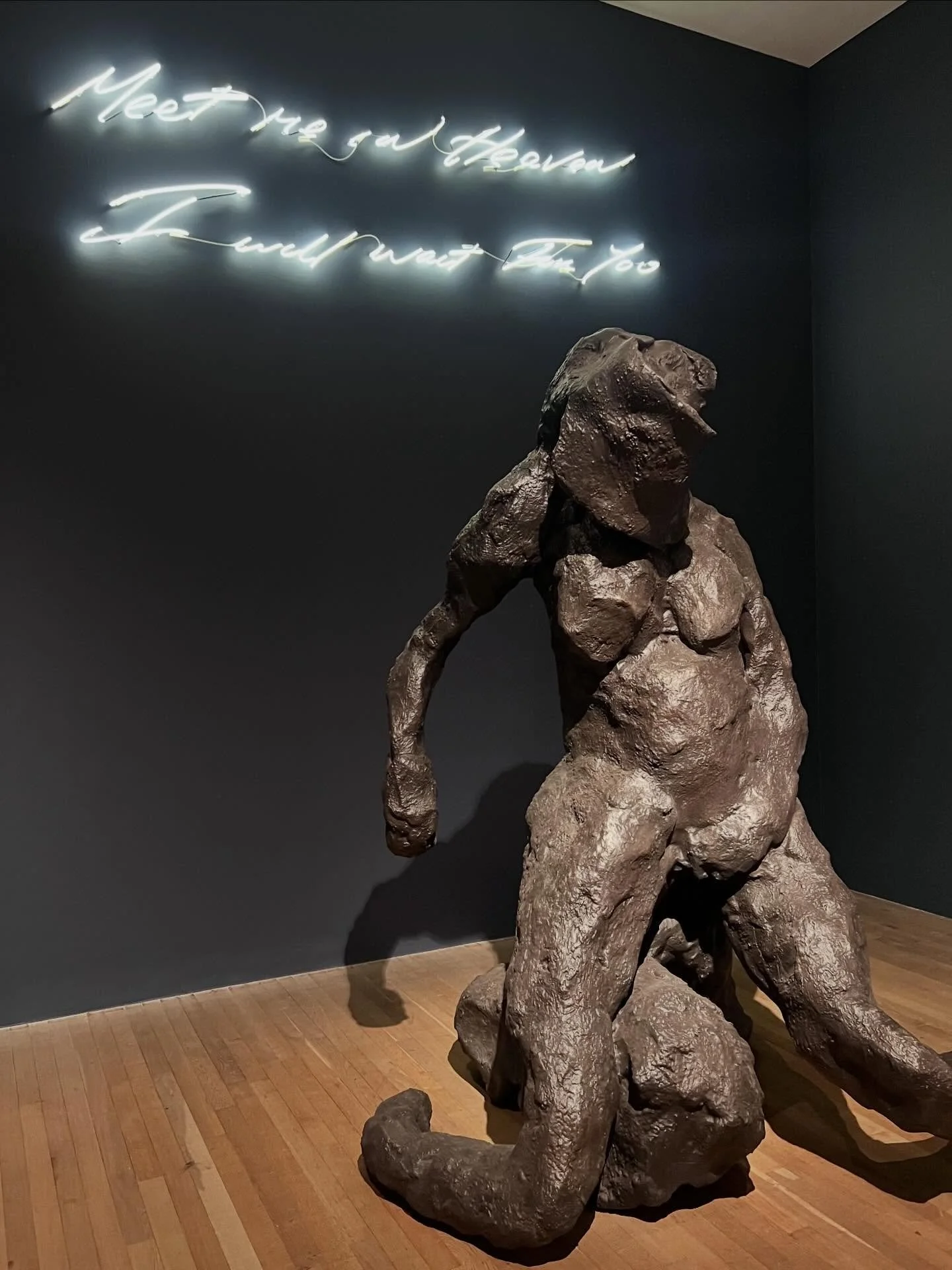 Tracey Emin at @tate 
Lucky enough to avoid the crowds at a staff evening and enjoy the powerful work in peace. Didn&rsquo;t love it as much as the White Cube show last year and am over the whole &sbquo;bed&lsquo; stuff but love the bronzes and large