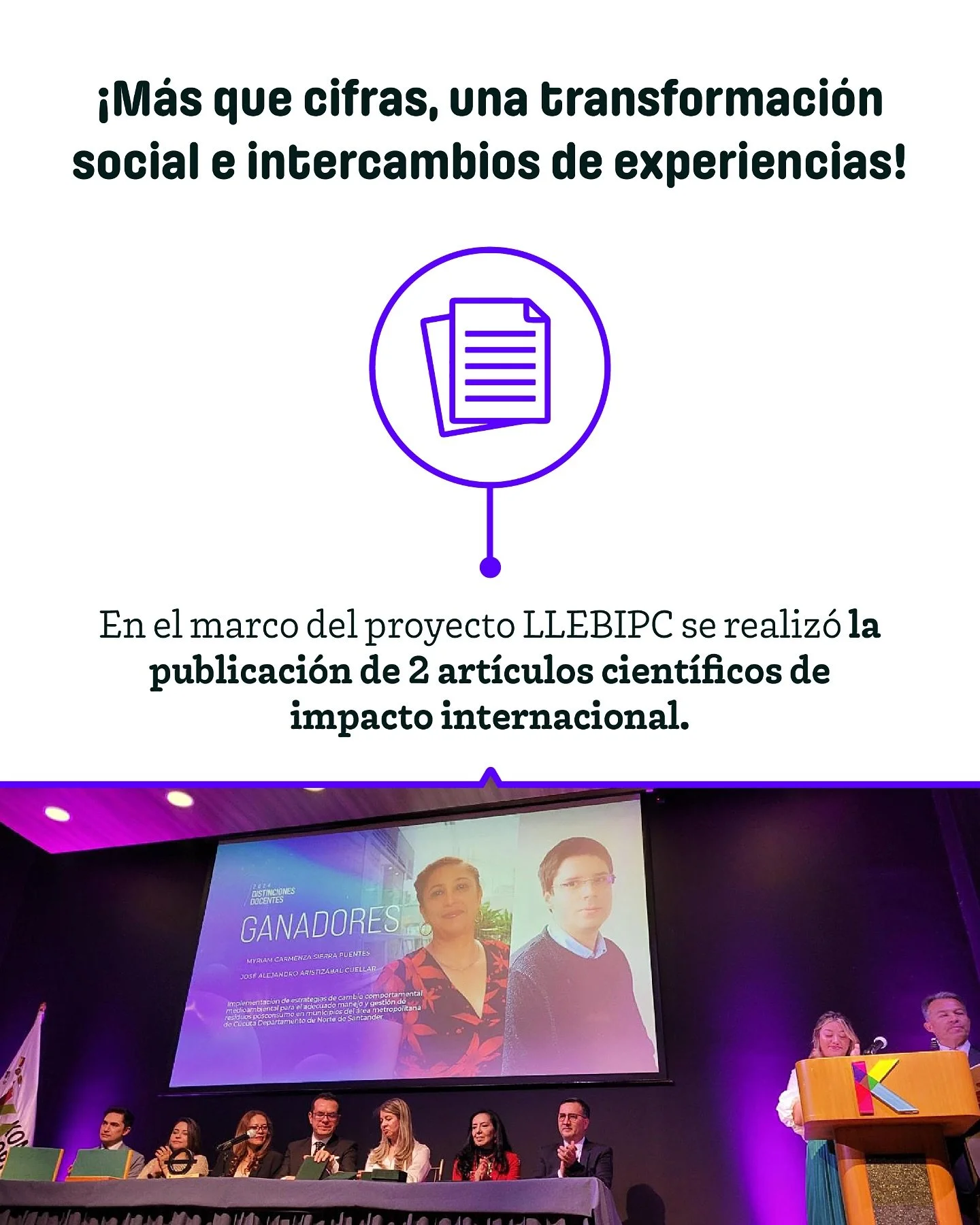 📚✨ &iexcl;M&aacute;s que cifras, son logros que trascienden!

En el marco del proyecto LLEBIPC se logr&oacute; la publicaci&oacute;n de 2 art&iacute;culos cient&iacute;ficos de impacto internacional, resultado de la investigaci&oacute;n, el compromi
