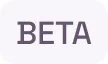 The word 'BETA' written in purple text