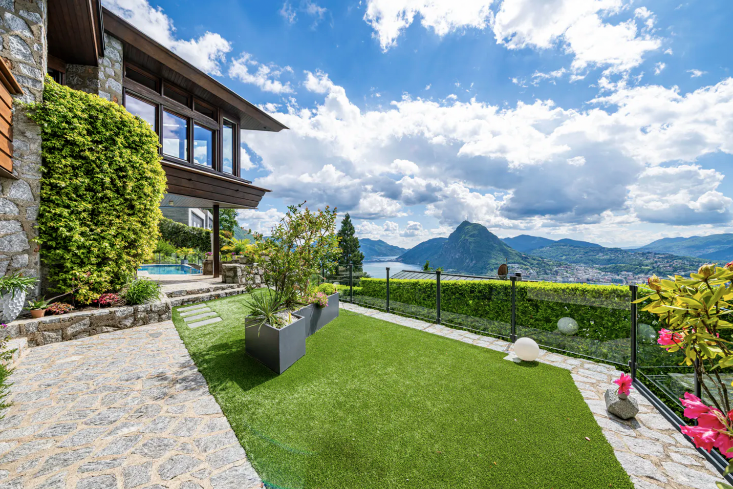 Exclusive lake view designer villa with pool