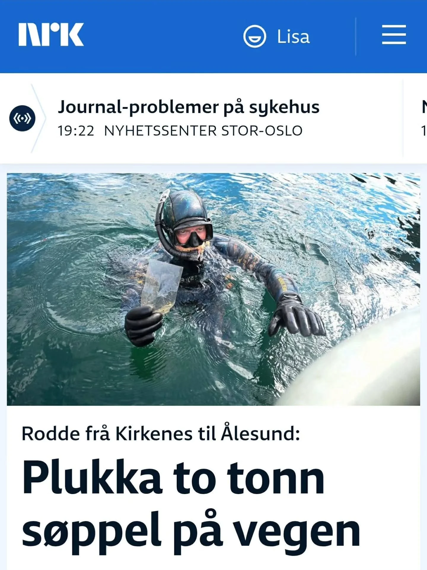 Yesterday we got interviewed by @nrk and made it to the front page 🥳 We are happy and humbled by the fact that people are interested in our story. 

Thanks to everyone who has helped us on our journey, big and small gestures. The biggest surprise ha