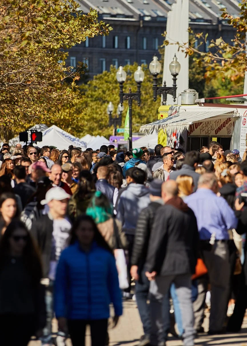 Rose Kennedy greenway  crowd