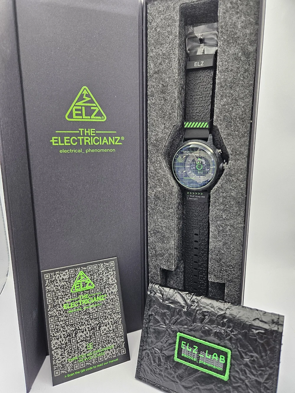 The Electricianz Crypto Edition 45mm Black Watch - New — Marlock  Industries, LLC
