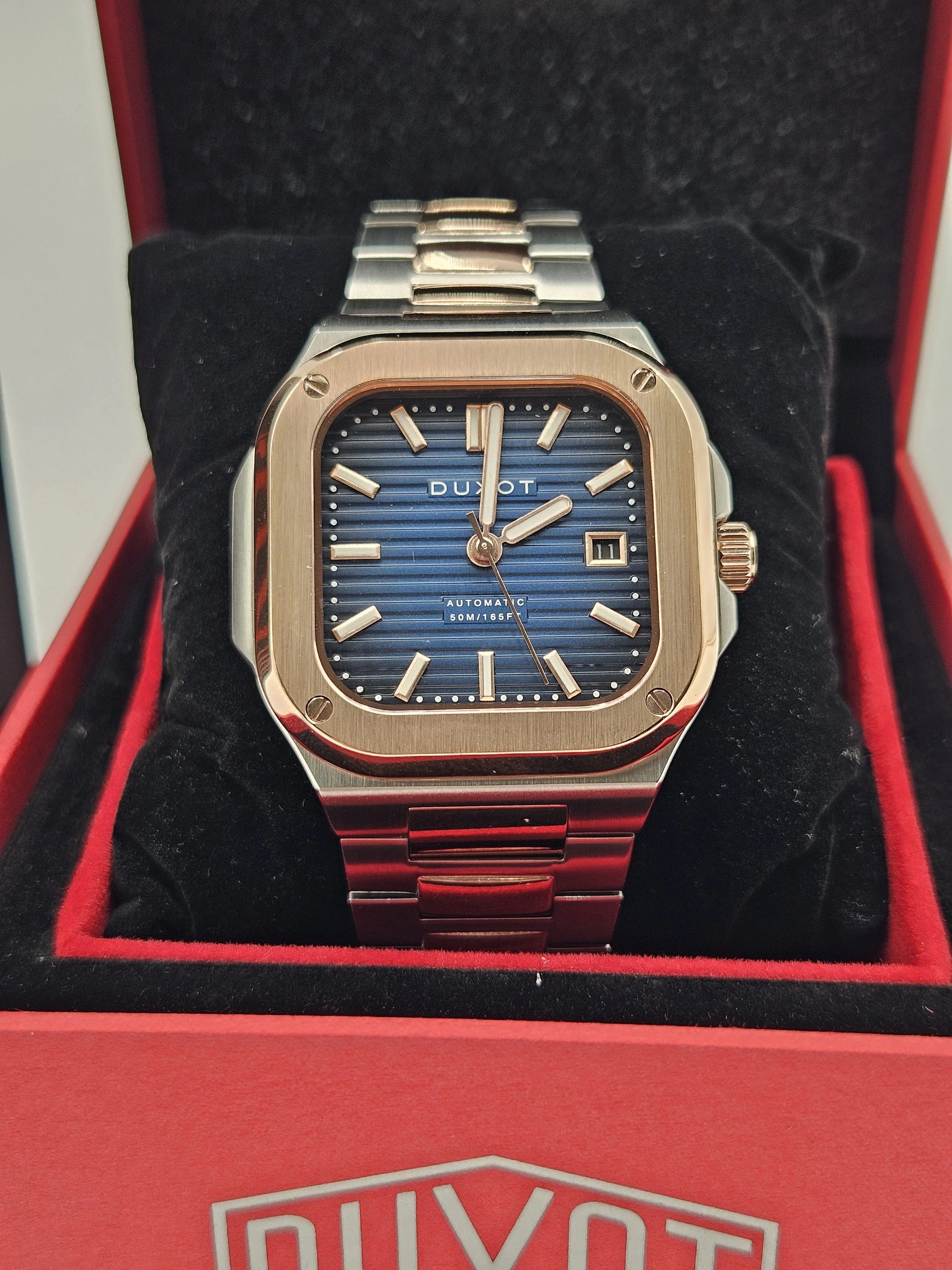 Duxot Quadrata Automatic Capri Blue 42mm Automatic Men's Watch