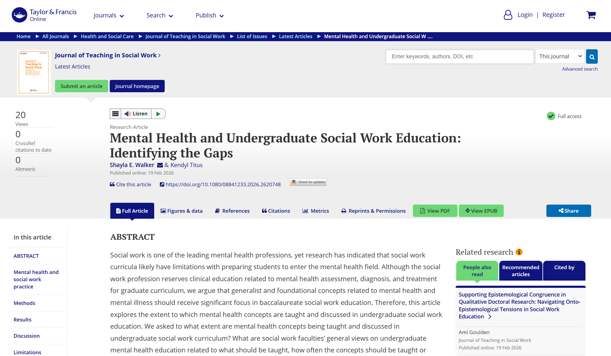 Contributing to Research: Why It Matters to Me as a Social Worker, Educator, and Speaker