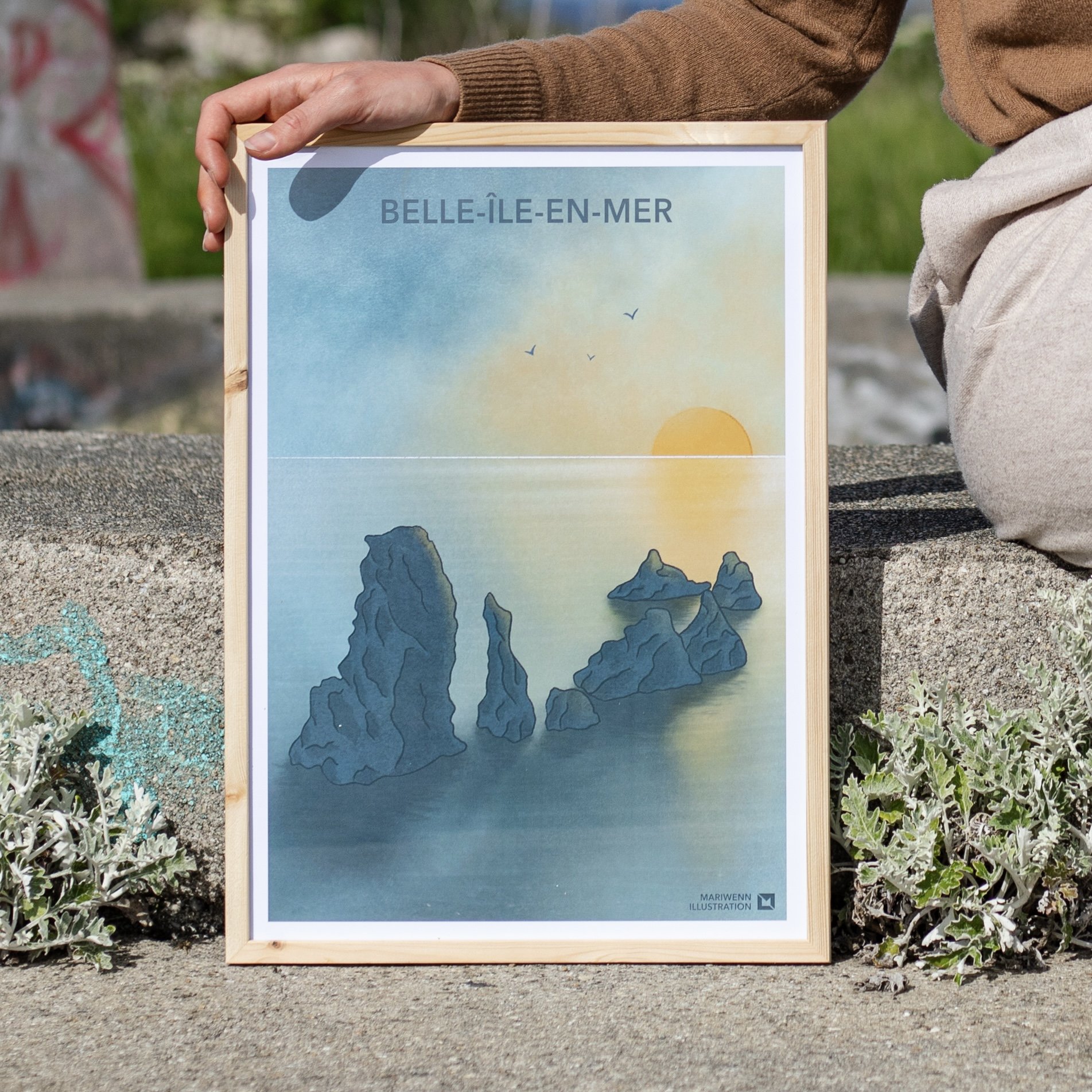 Affiche Belle-Île - Port-Coton