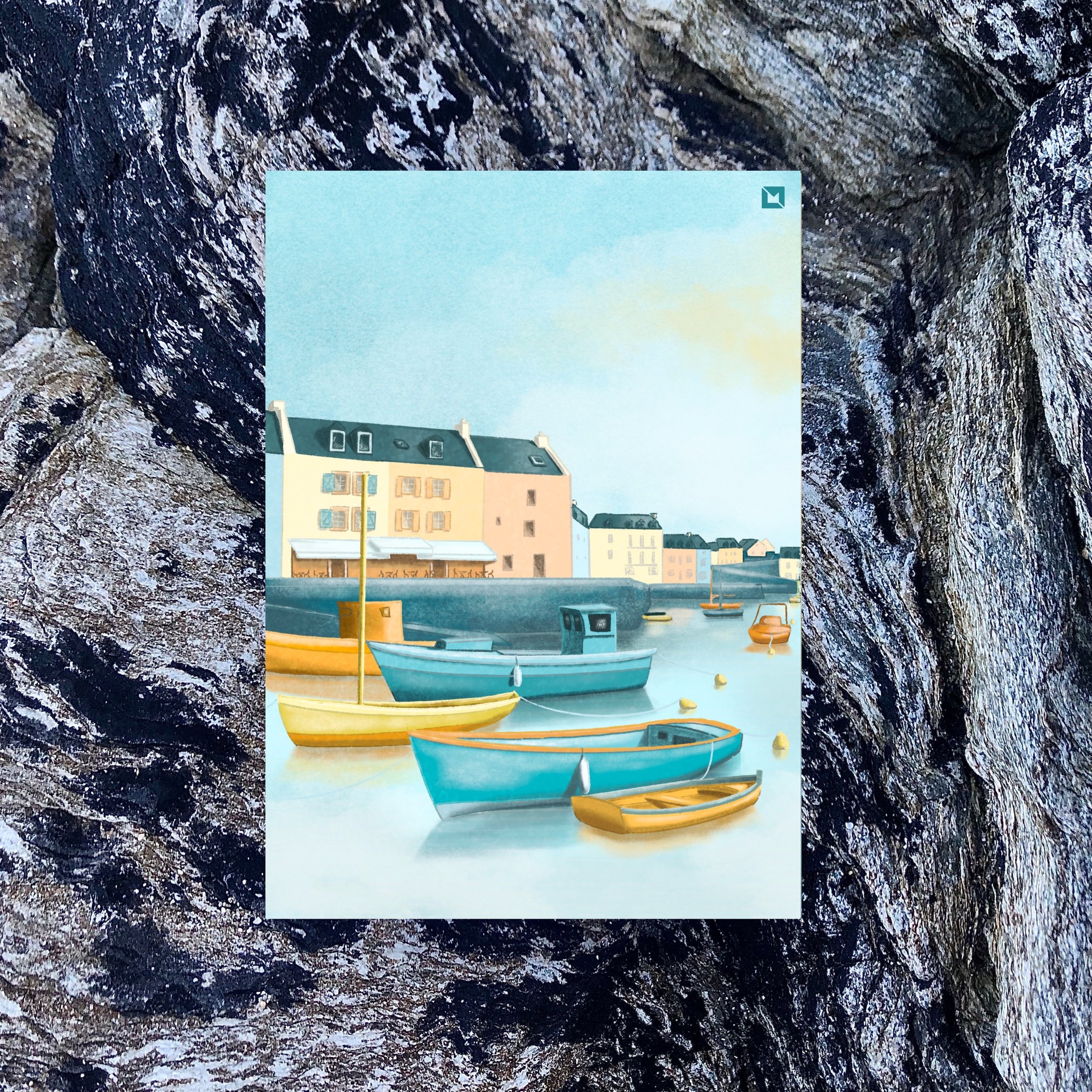 Carte Postale - Port de Sauzon