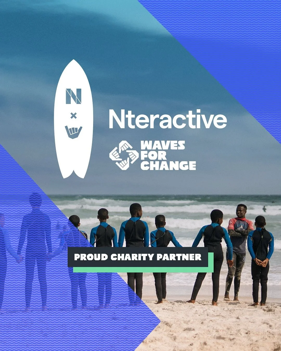 🌊 HAPPINESS COMES IN WAVES: We are proud to announce our ongoing charity partnership with Waves for Change @wavesforchange This exceptional organisation creates safe spaces at beaches using science-backed surf therapy to enable young people to exper