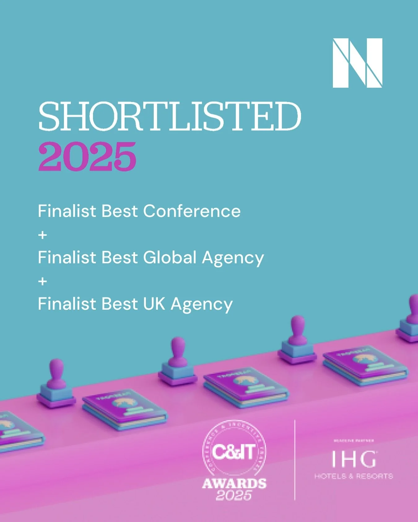 📣 We are proud to share that once again 
Nteractive has been industry recognised and shortlisted as a finalist in three categories at the @citmagazine (Conference &amp; Incentive Travel) Awards 2025! 

⭐ Finalist Best UK Agency

⭐ Finalist Best Glob
