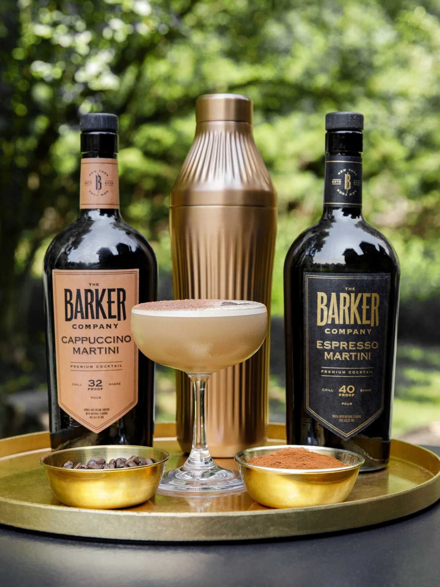 The Barker Split 🖤🍸🤎

For those who love both or for those who would like something in the middle, this one is for you

2 oz. Barker Espresso Martini
2 oz. Barker Cappuccino Martini
Shake Over Ice
Garnish: Chocolate Powder &amp; 3 Coffee Beans

Ou