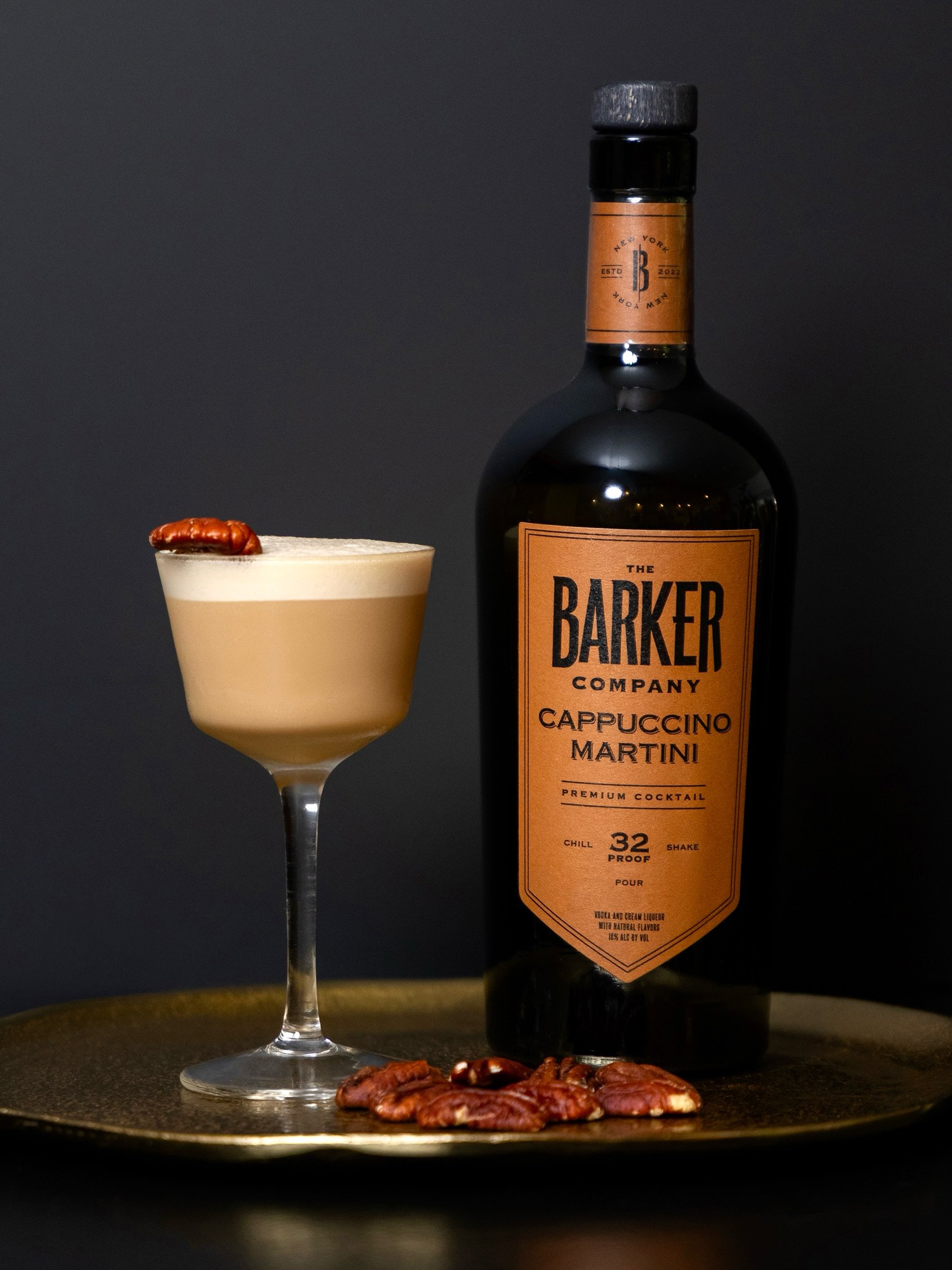 Maple Bourbon Cappuccino Martini 🍁🍸☕️

&bull; 3 oz. Barker Cappuccino Martini
&bull; &frac12; oz. Bourbon
&bull; &frac12; oz. Pure Maple Syrup

Shake Over Ice

Garnish: Toasted Pecan

#espressomartini #cappuccino #maplesyrup #bourbon #fallcocktails