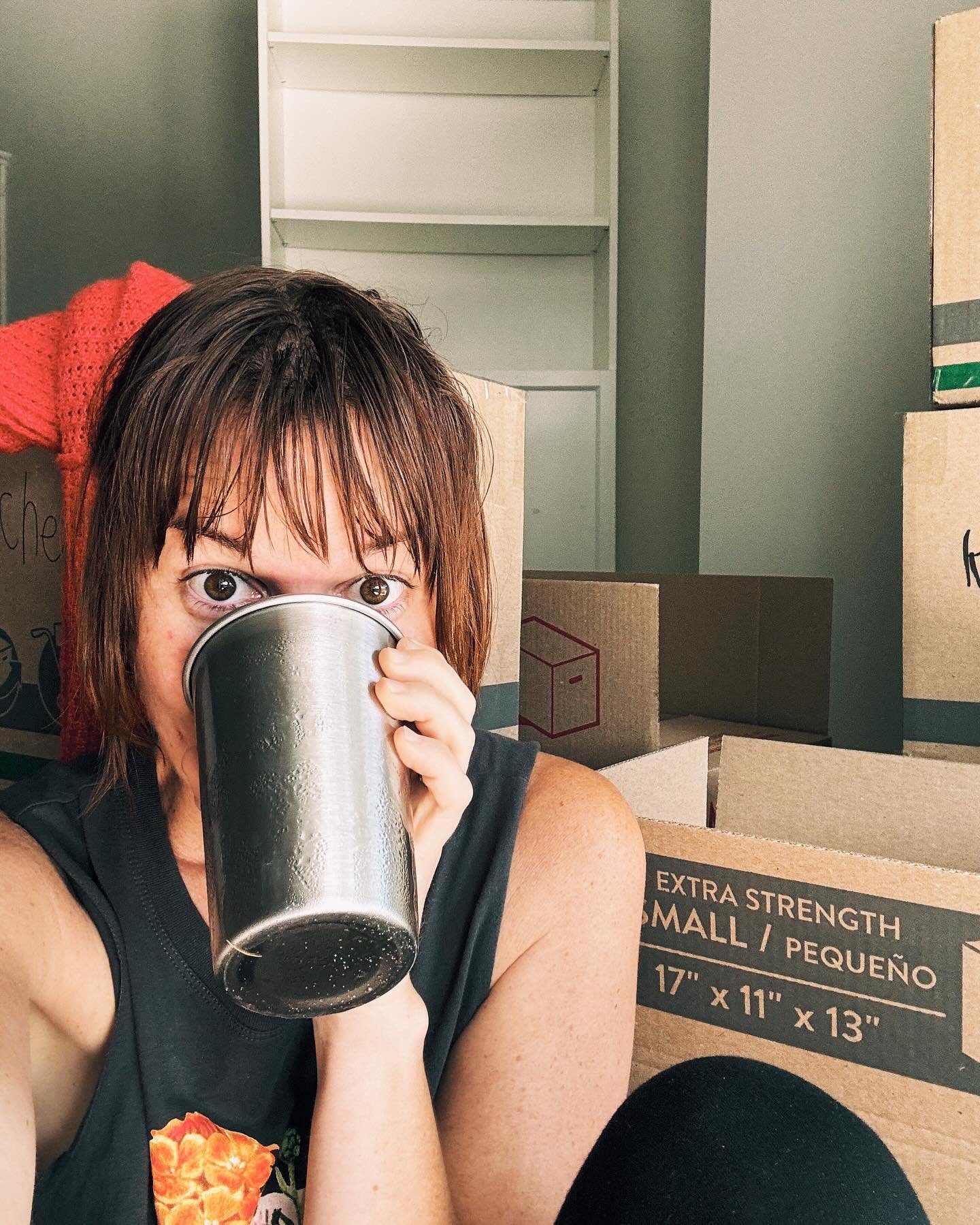 My bangs are greasy, my iced coffee watered down, and I accidentally packed boxes of things we still need. 

And I&rsquo;m releasing a book in 6-days. 

And I&rsquo;m pretty sure my kids read my anxiety as a green light to start repeating everything 