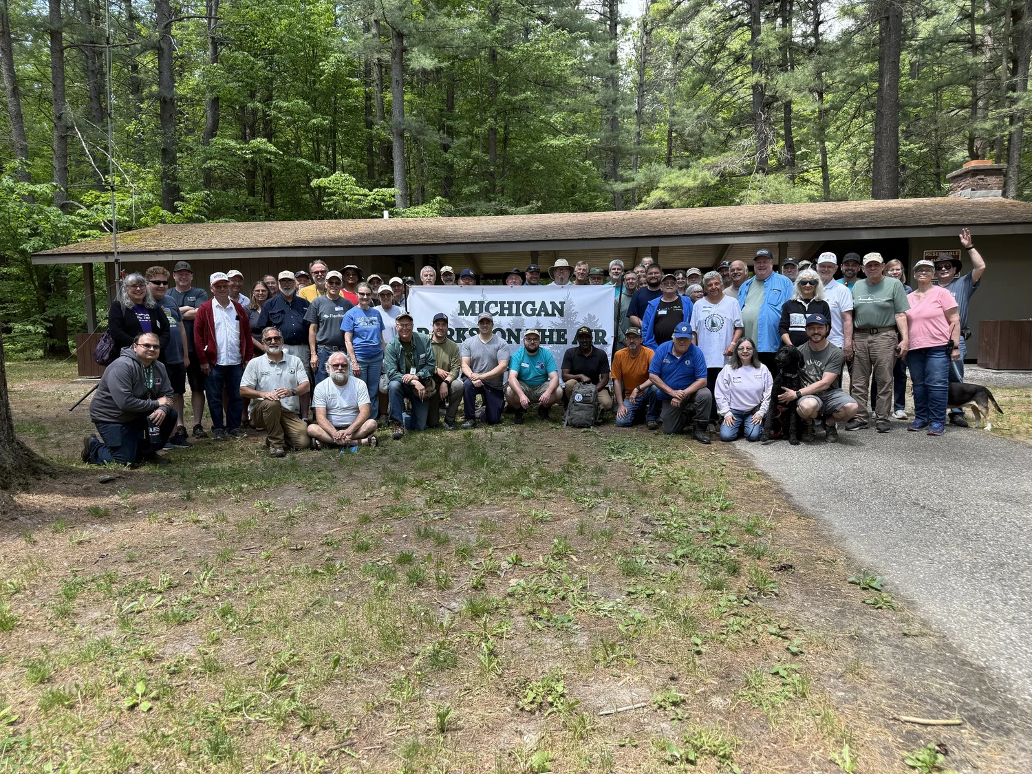 The full group at Hartwick Pines, 2026
