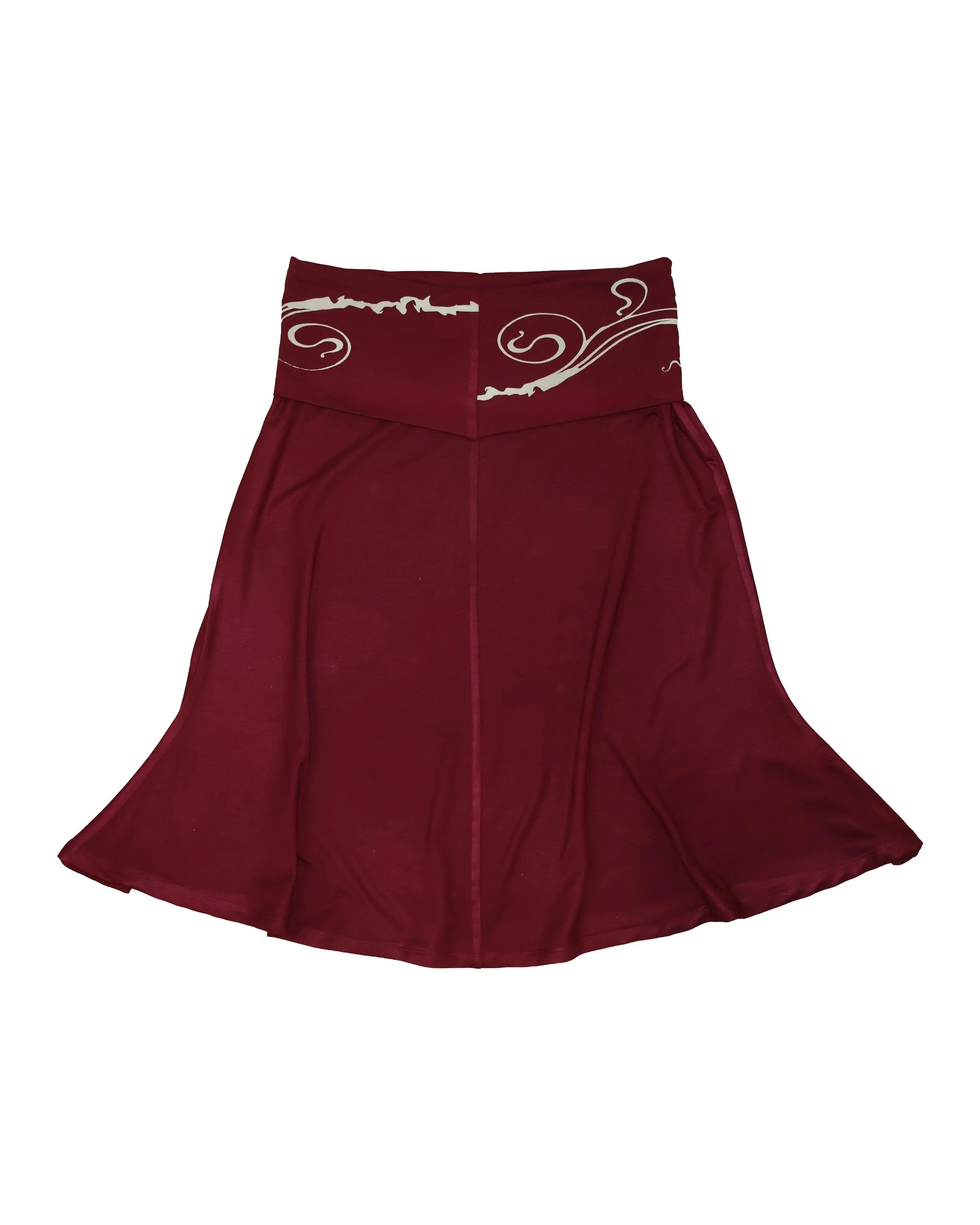 Garden bordeaux skirt Back-Camila Maldonado.jpg