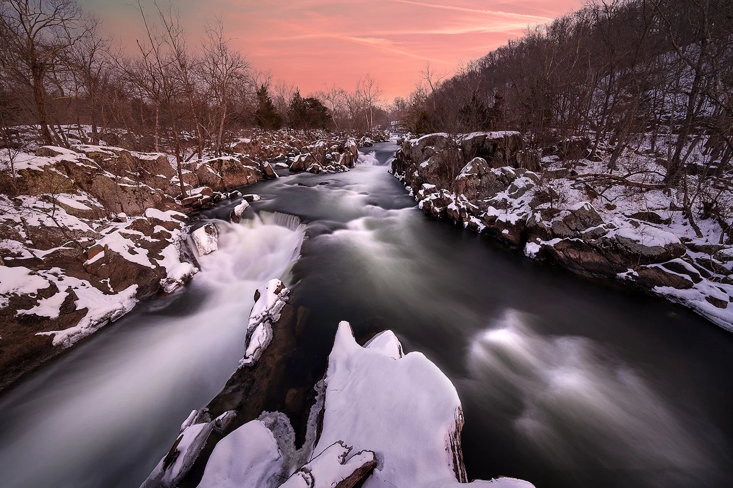 Winter Sunrise, Great Falls Natl. Park, MD
