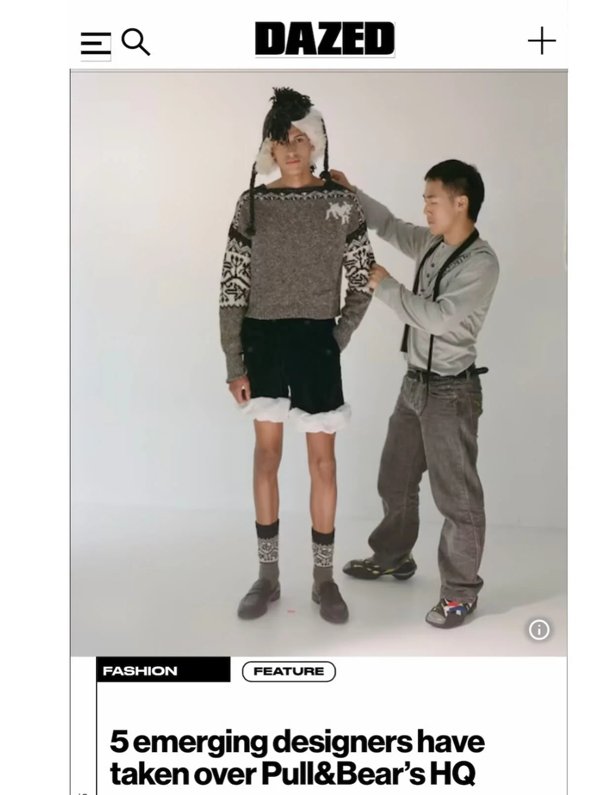 Fam trip to @pullandbear 👏🏽👏🏽👏🏽👏🏽👏🏽 @the_ouze @oscarouyang.official @_octi @lizakeane_ @e.w.usie 🫶🏽🫶🏽🫶🏽 https://www.dazeddigital.com/fashion/article/68255/1/these-bfc-newgen-designers-just-took-over-pullbears-spain-hq  @bettyoxlademar