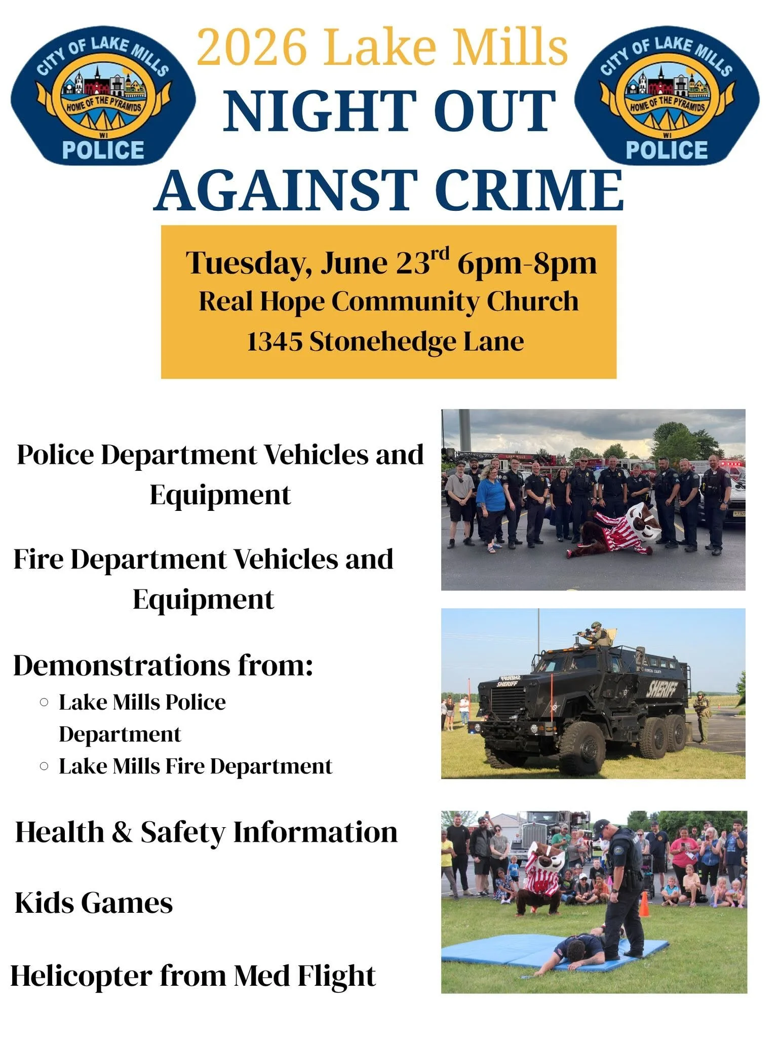 Lake Mills National Night Out