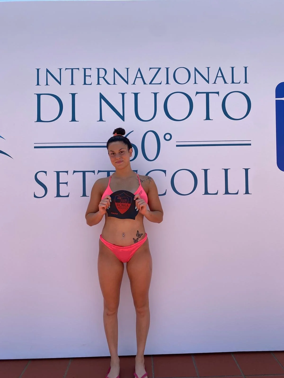 L’atleta giallorossa Sofia Bartoloni al trofeo Settecolli
