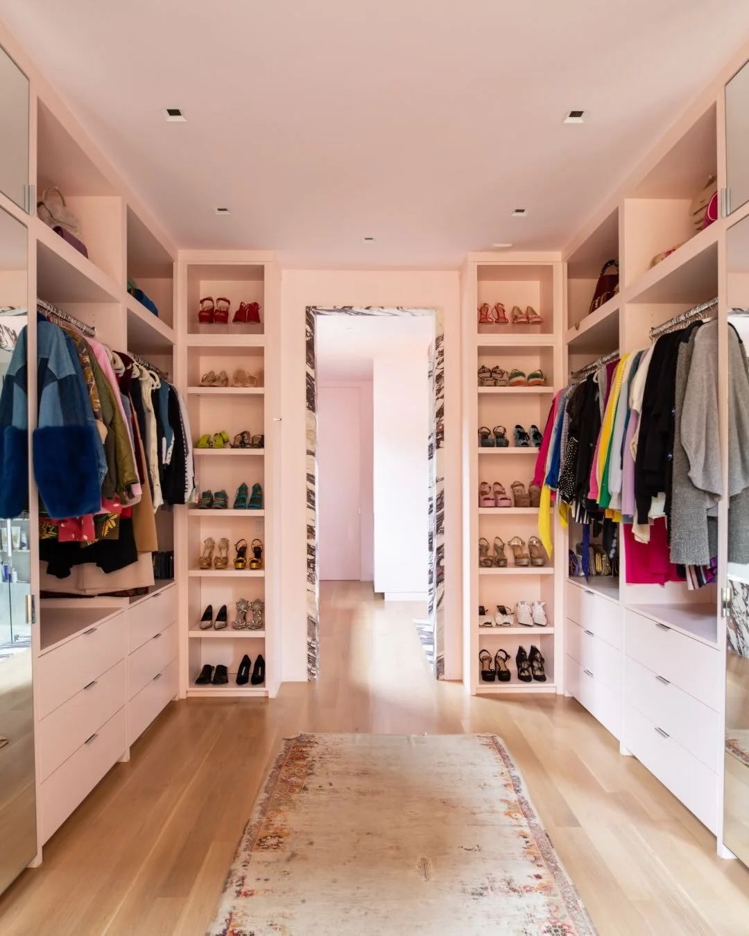 Pink goes with everything!!!! We love a pop of color! Especially when it compliments your wardrobe!