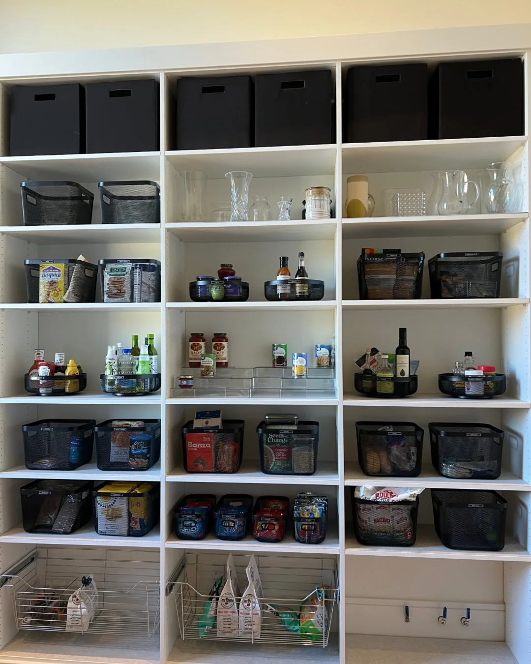 FYI your pantry can be cute too! We pick out products that match your style and flow with the rest of your home!