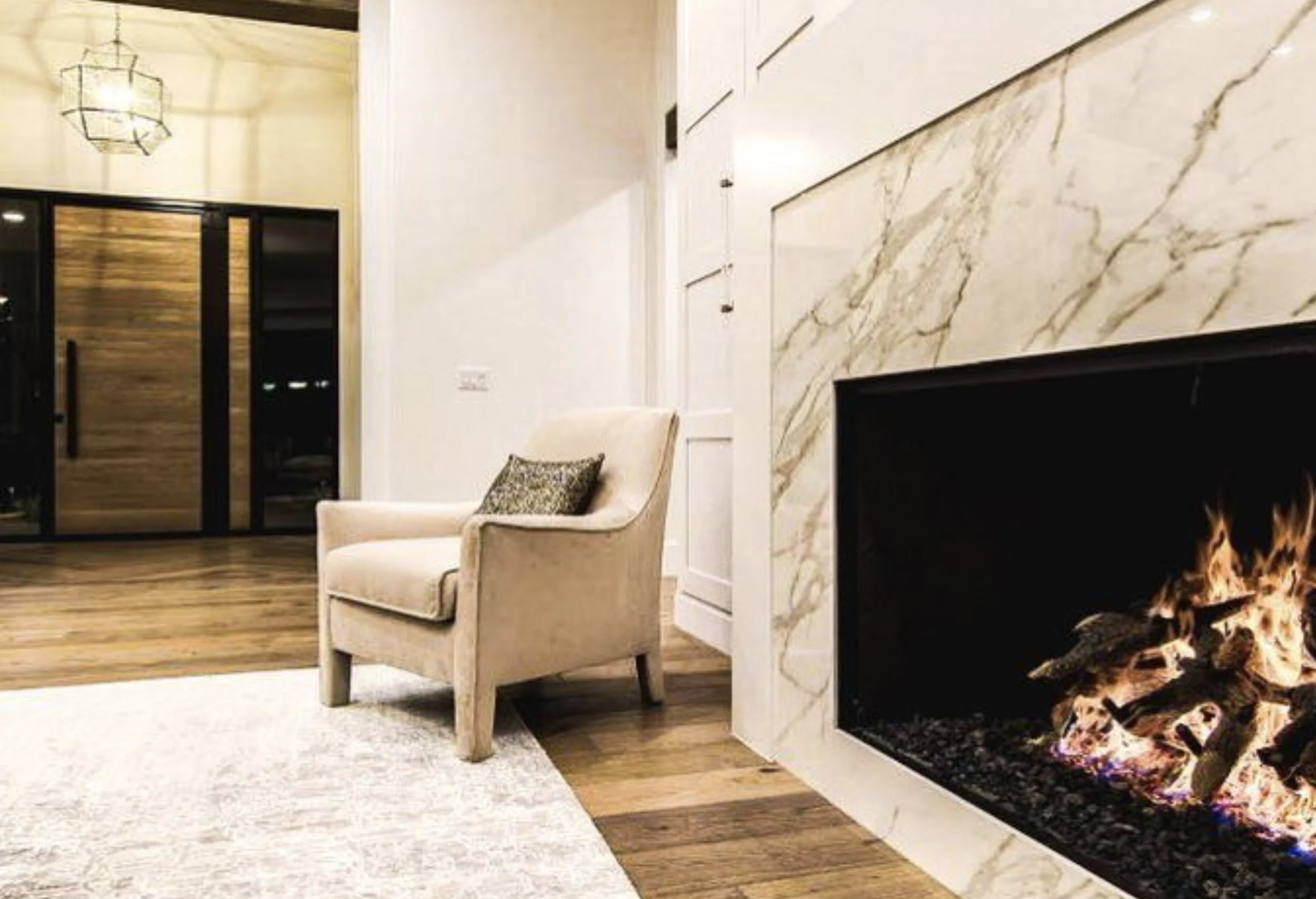 Neolith fireplace surround