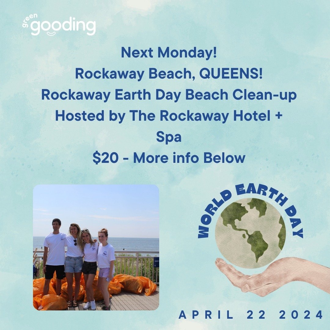 🌎️ Local Earth Day event! Next Monday.⁠
Rockaway Earth Day Beach Clean-up⁠
@TheRockawayHotel, Jamaica Bay-Rockaway Parks Conservancy, and @ride_Circuit for an Earth Day Beach Clean Up! Let's take care of beaches together as a community. ⁠
$20, Ticke