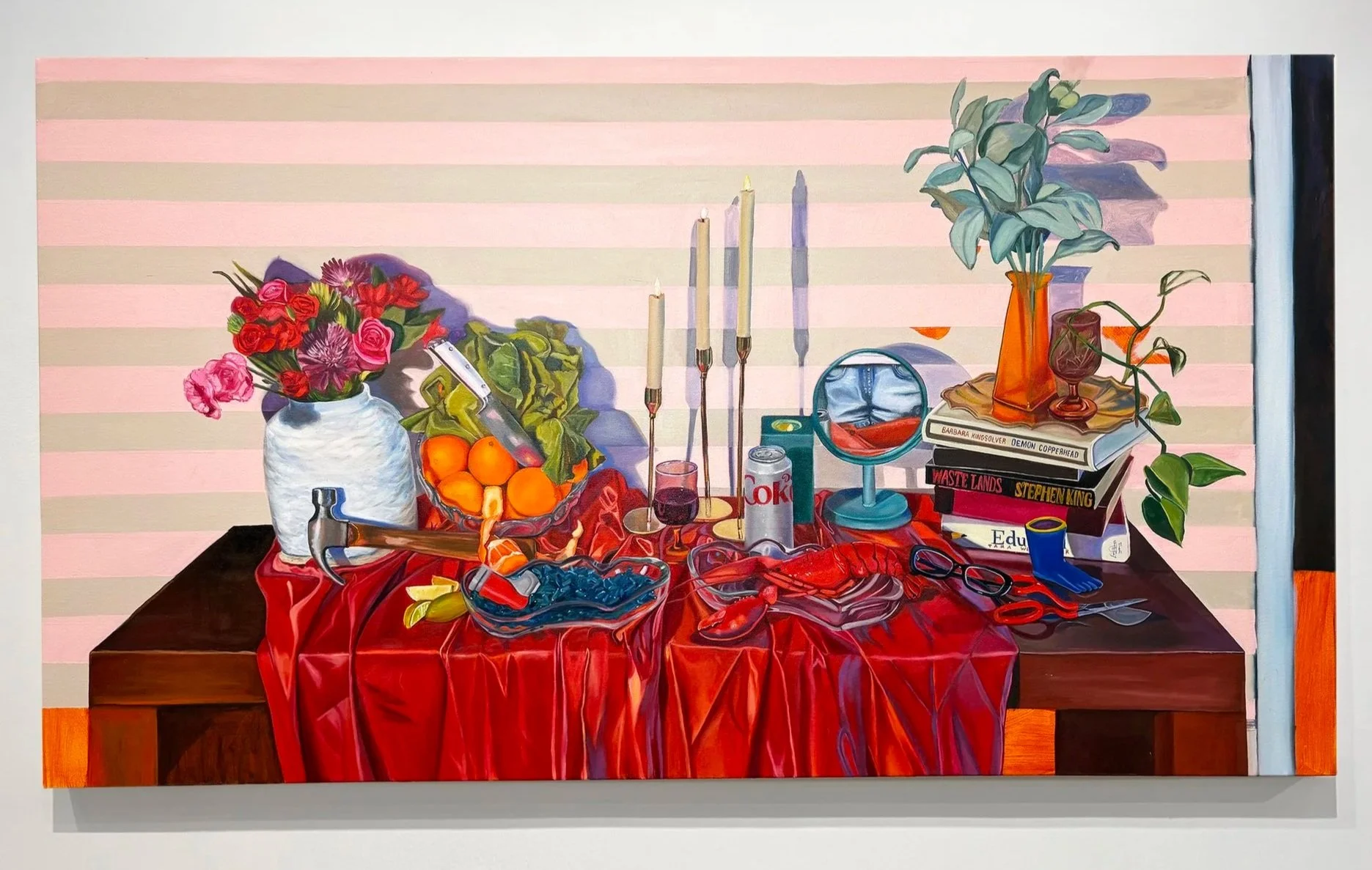 still life, 36x63 inches, oil