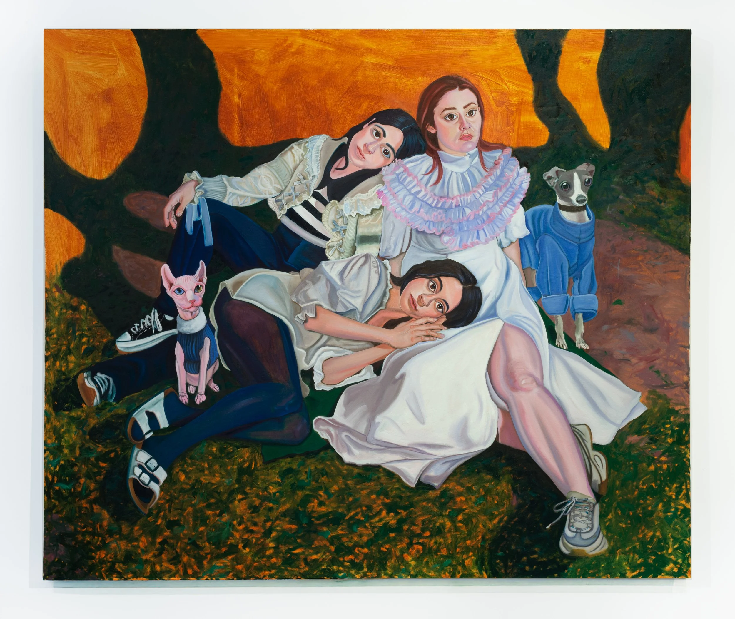 Internal Landscape, 61x71 inches, oil