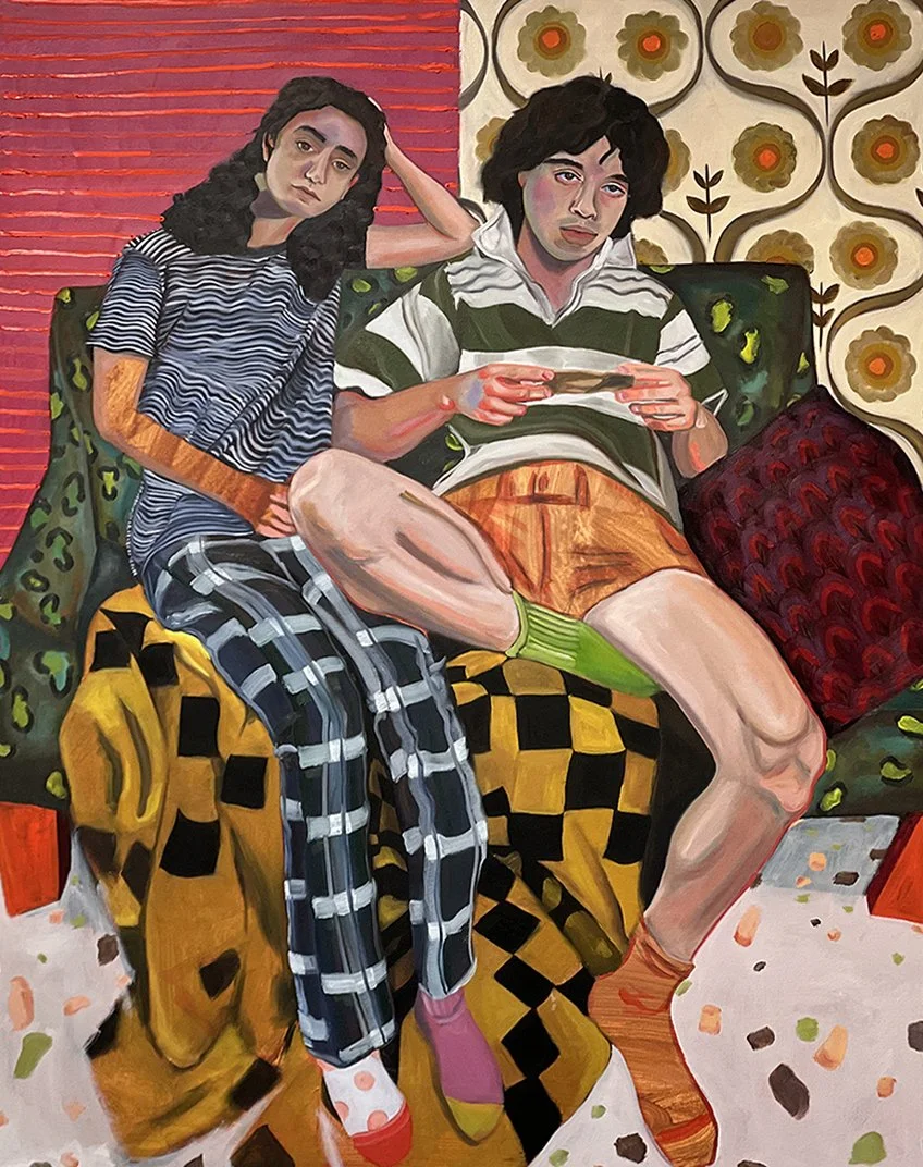 The Couch : Part One, 48x60 inches, oil