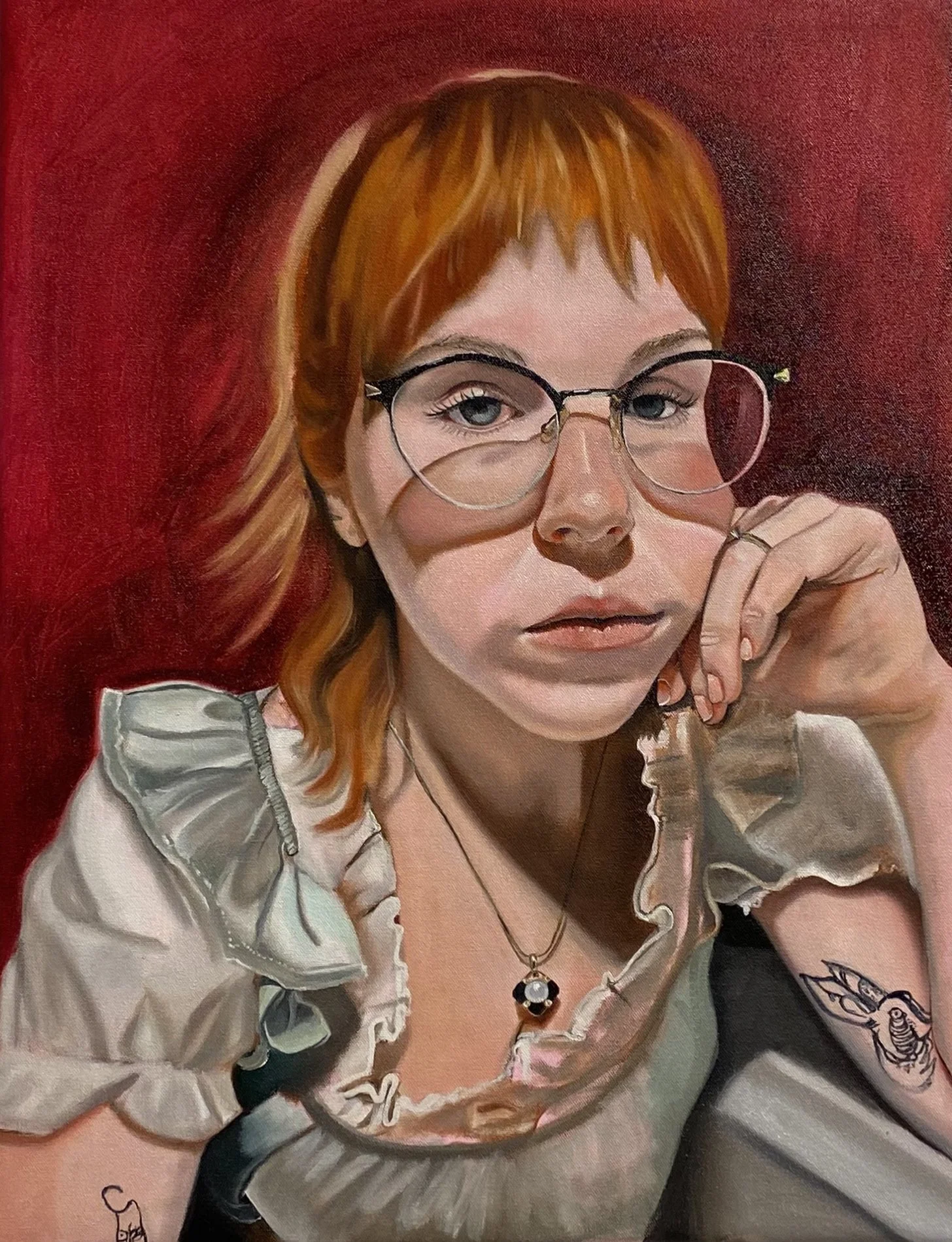 self portrait, 18x24 inches, oil