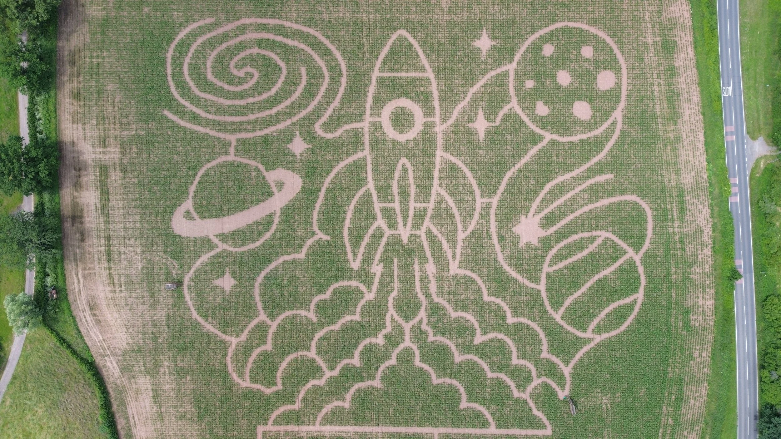 Giant Rocket Maize Maze