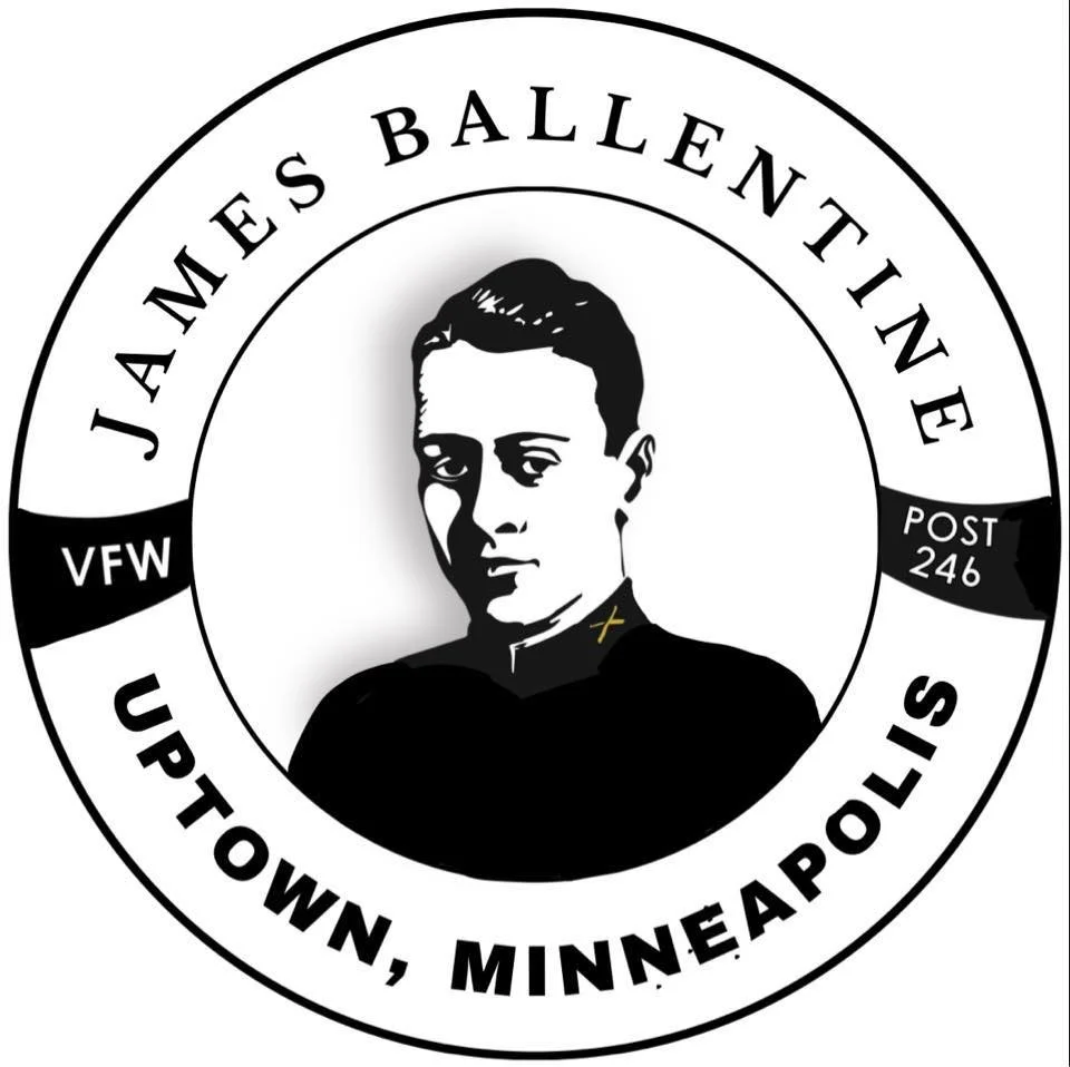 Logo for James Ballentine “Uptown” VFW Post 246 in Minneapolis