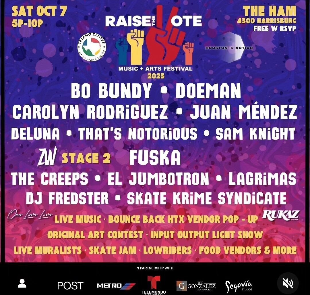 Harrisburg Art Museum will be hosting the second annual Raise the Vote Music and Arts Festival. 

Join us Saturday October. 7th from 5-10 pm here at 4300 Harrisburg. 

@raisethevote music and arts festival offers an amazing platform for emerging arti