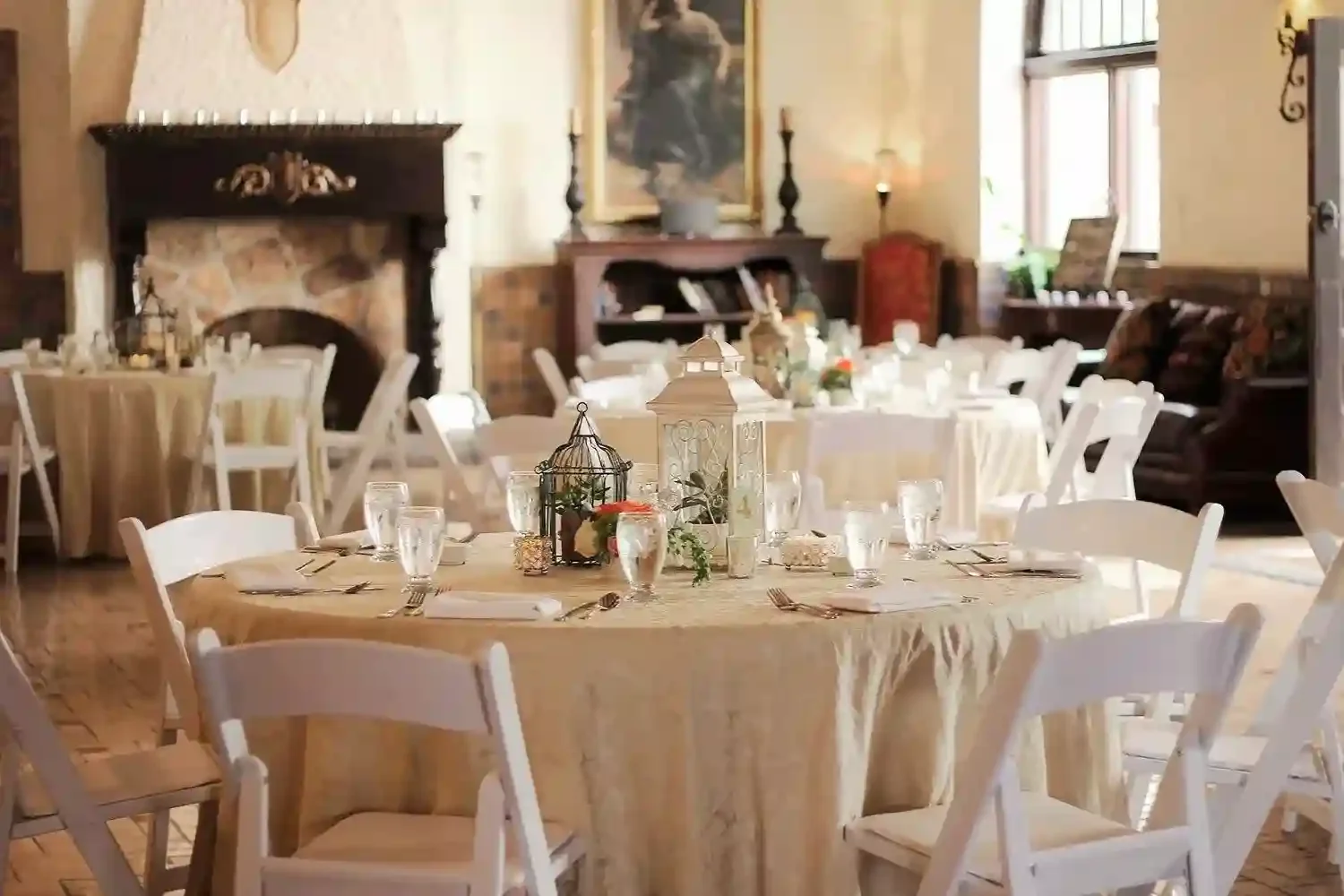 The Grand Lobby of Holland Hotel in Alpine, Texas can be utilized as a venue for beautiful wedding receptions.