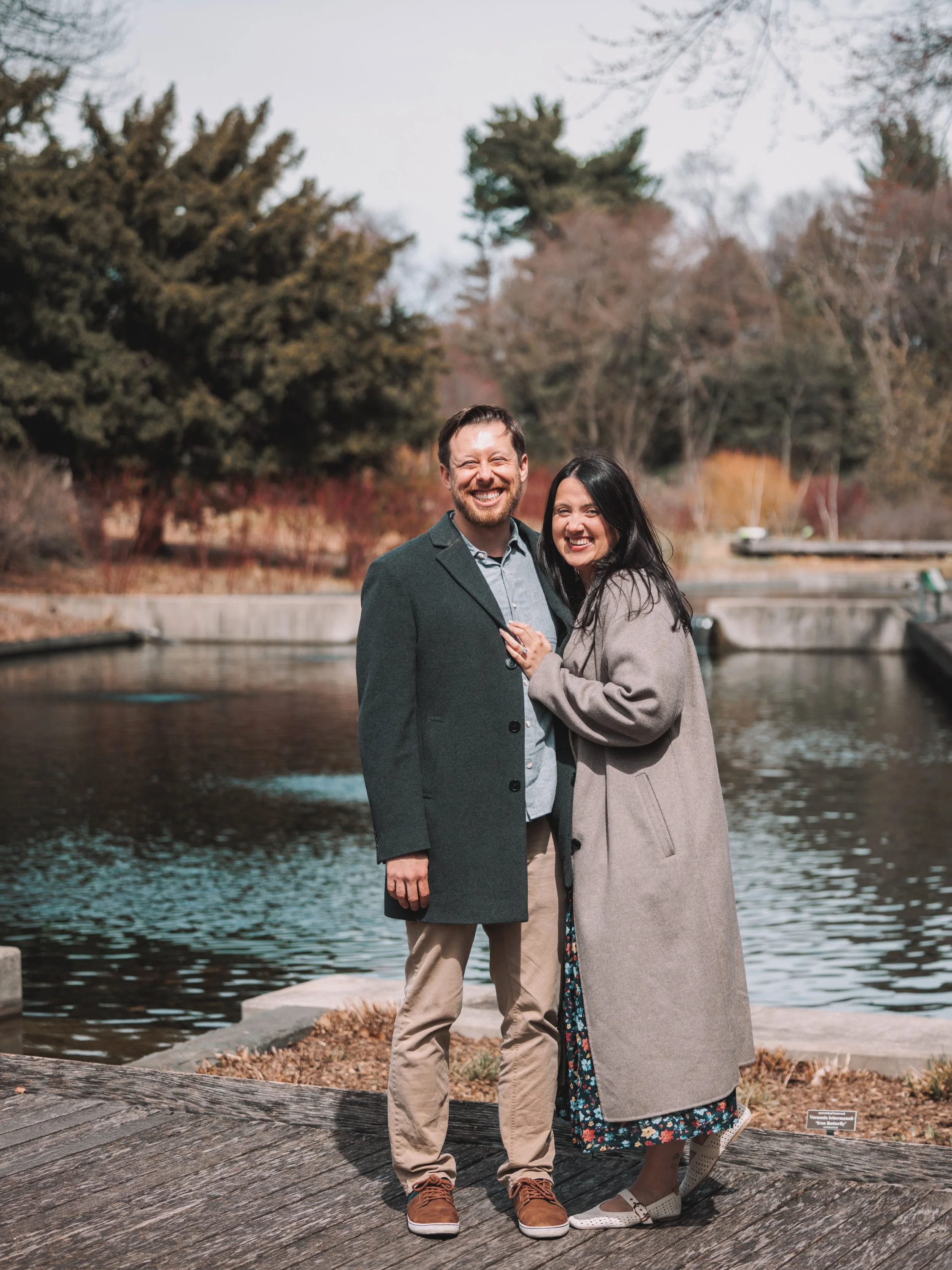Looking to propose at the New York Botanical Garden? We&rsquo;ve got your back! And your portraits. Congrats to M &amp; M on their beautiful engagement! 💍🌳
