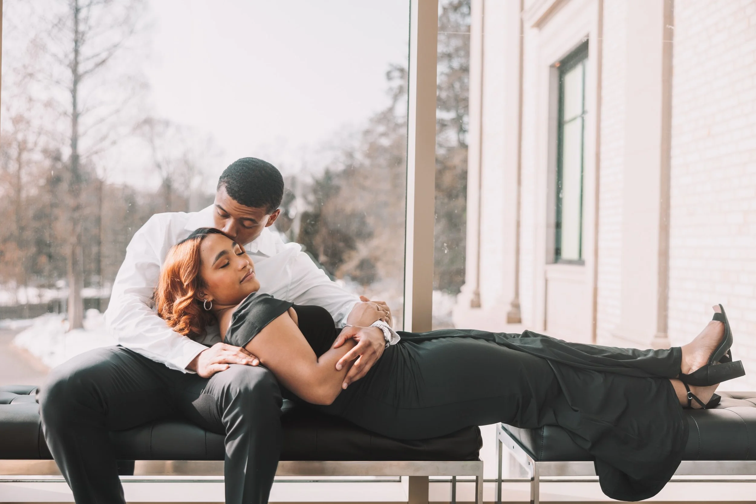 K &amp; J brought the class and style to their beautiful engagement shoot. 💍❤️