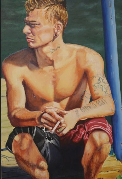 Karen Fisher (Poland, OH) Tribute, oil, NFS